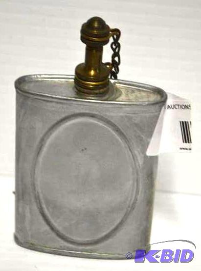 Metal can with brass top 5x3&quot...