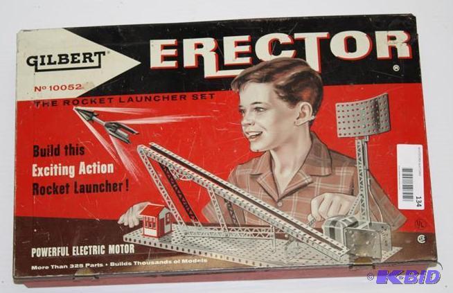 Erector set no. 10052 The Rocket Launcher set...