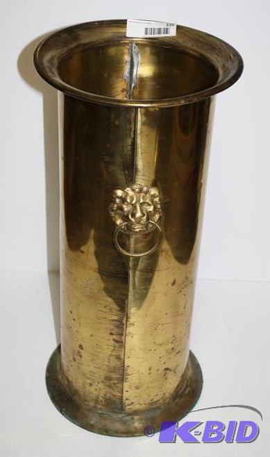 Brass vase 22&quot tall...