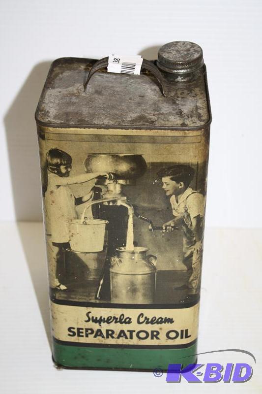 Superla Cream separator oil can 10x5x5&quot ...