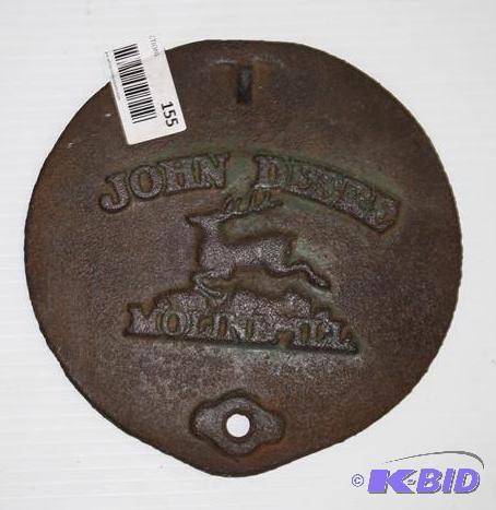 John Deere 2 row corn planter lid 8&quot dia...