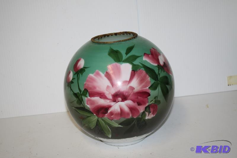 Vintage kerosene lamp globe 9&quot diameter ...