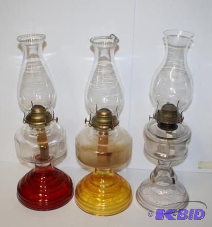 Three Eagle P &amp A kerosene lamps 19&quot...