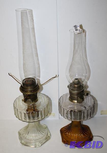 Vintage Aladdin model B lamps 24&quot tall...