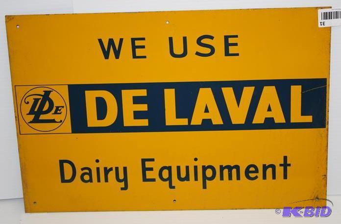DeLaval metal sign 18x12&quot...
