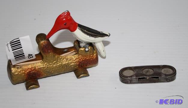 Vintage toothpick holder and Sioux City Servi...