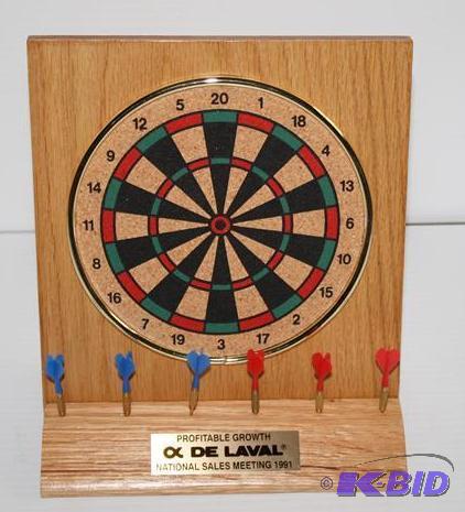 DeLaval advertising dart board 9&quot tall...