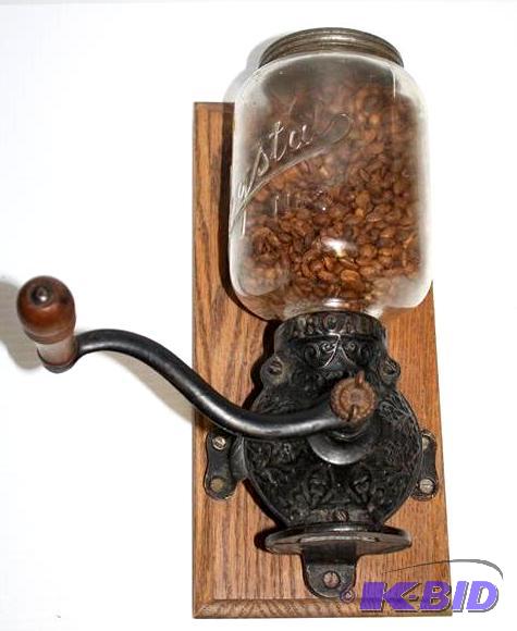 Antique Arcade Crystal coffee grinder 12&quot...