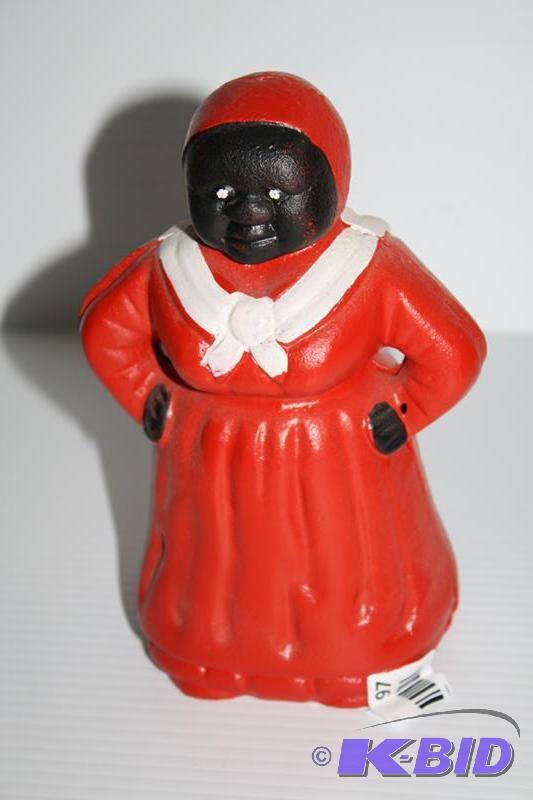 Cast Iron Mammy Aunt Jemima Bank 8&quot tall...