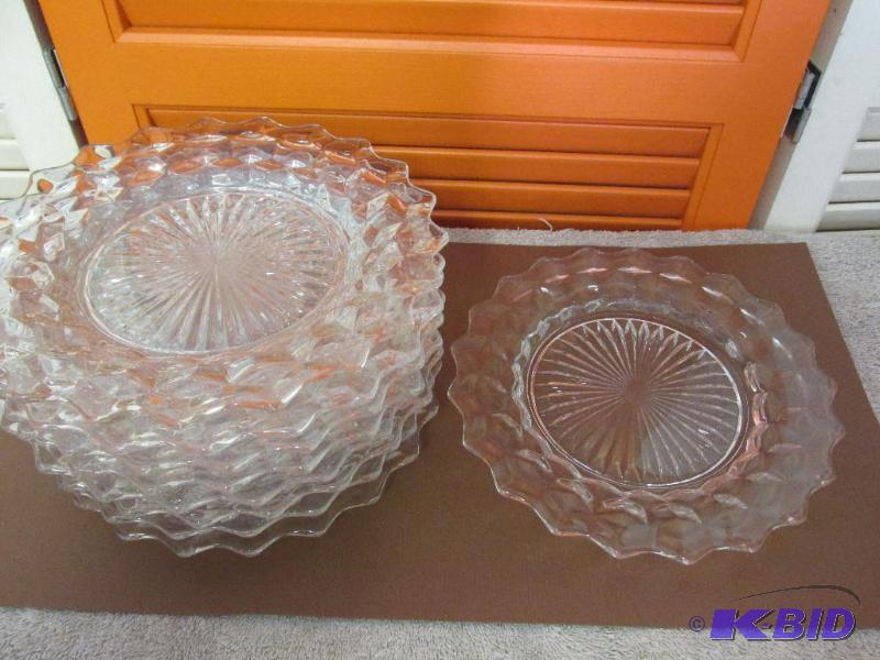 11 Fostoria Colonial Desert Plates