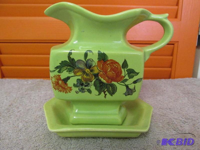 Vintage, Collectible McCoy Pitcher and Plate
