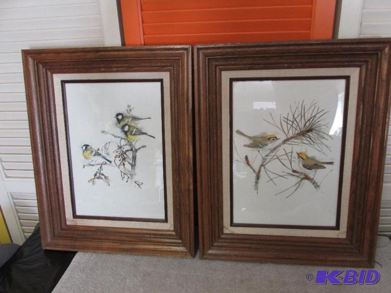 Signed and Numbered Pictures of Birds