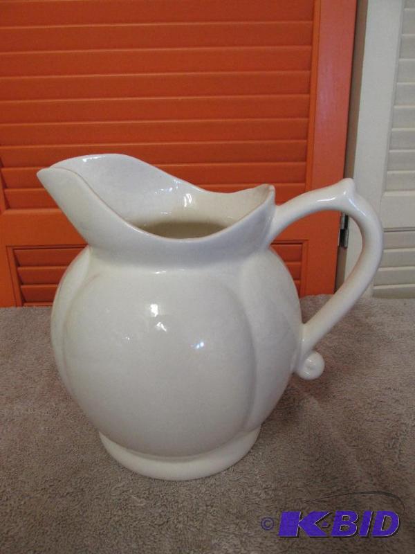 Large White Pitcher