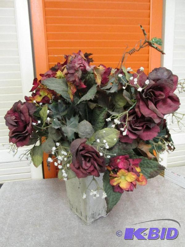Beautiful Faux Flowers in a Nice Vase