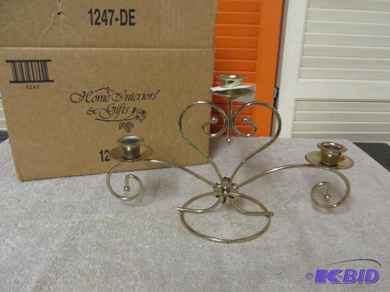 Brand New in the Box - Brass Candle Holder from Home Interiors