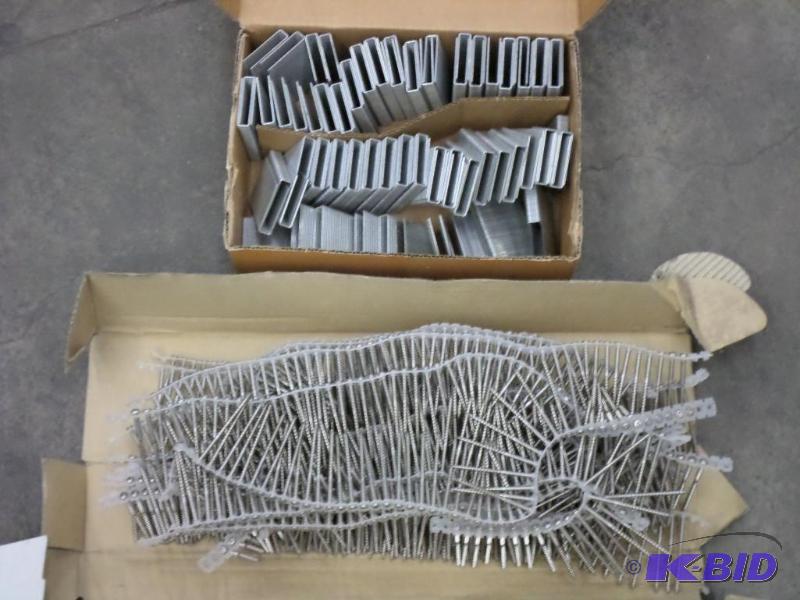 lot 10 image: Partial Box Of Bostitch Staples & Partial...