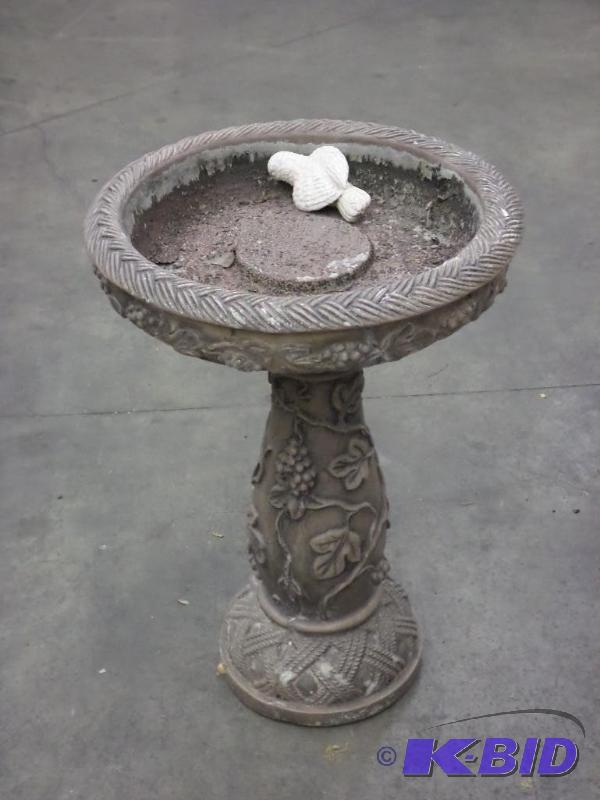lot 45 image: 2-Piece Bird Bath...