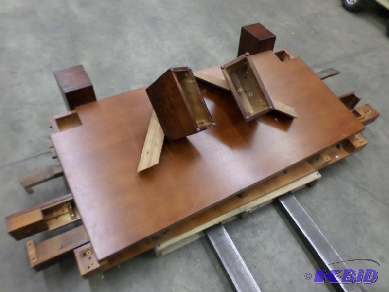 lot 68 image: Wood Bed Frame Set, Size Full...