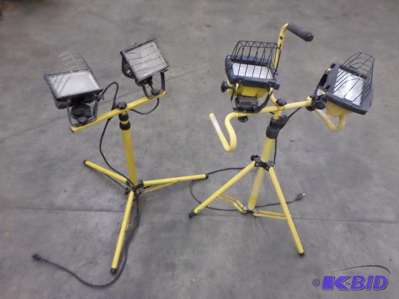 lot 7 image: (2) Dual Lamp Work Lights, Used...