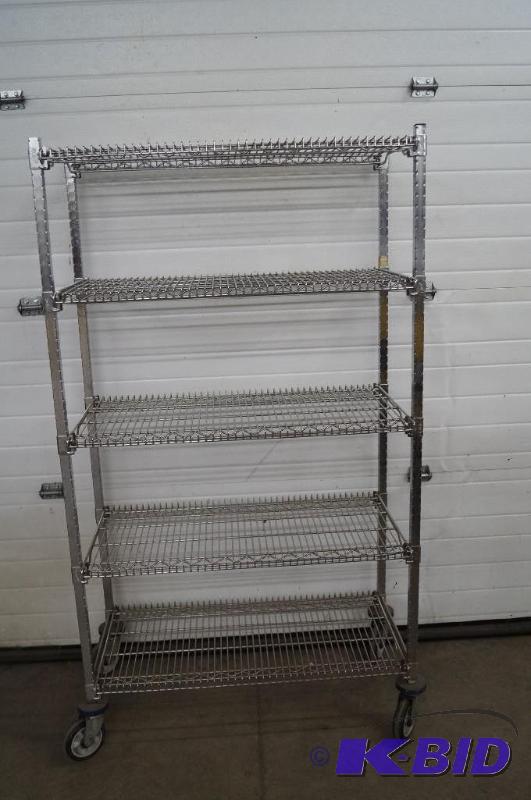 rolling storage shelf