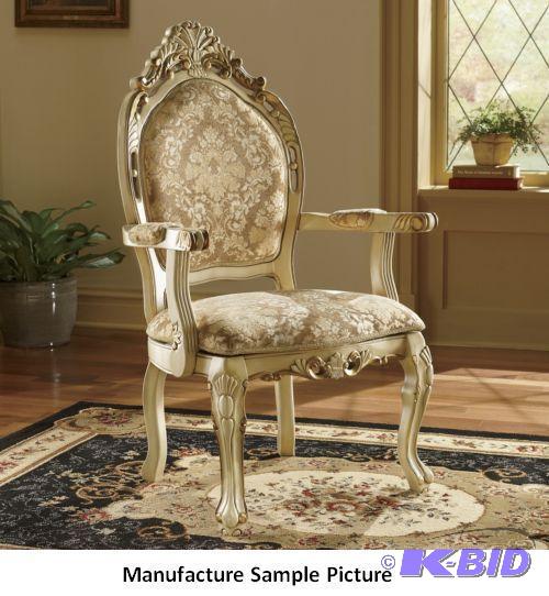 Ivory Carved Ornate Chair - Refined and grace...