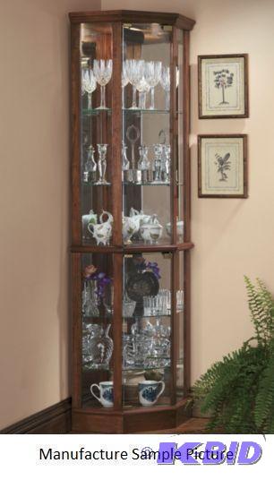 Oak Corner Curio Cabinet Exclusive - Handsome...