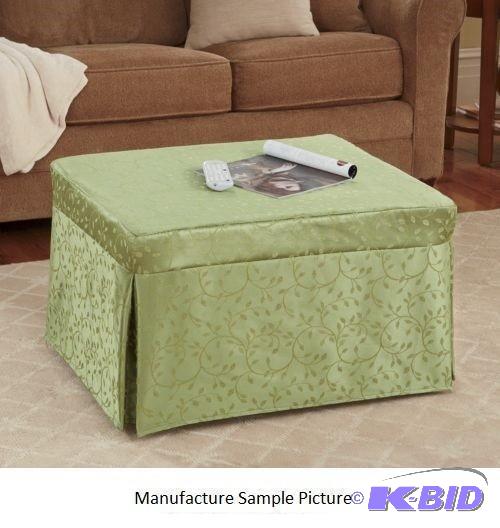 Folding Sleeper Ottoman - Has green slip cove...
