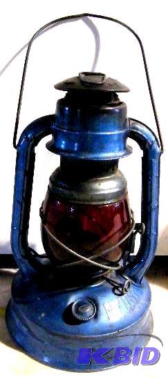 Dietz Ruby Glass Lantern - Made in New York -...