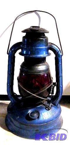 Dietz Ruby Glass Lantern - Made in New York -...