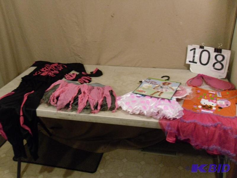 lot 108 image: Lot of Halloween Costumes. New 4t Dress, New ...