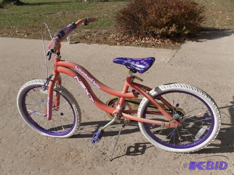 lot 48C image: Little Girls 20" Bike. Next Slumber Part...