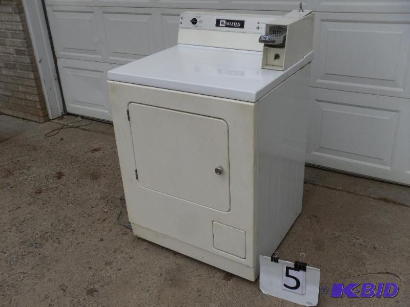 lot 5 image: Maytag Coin Operated Commercial Natural Gas D...