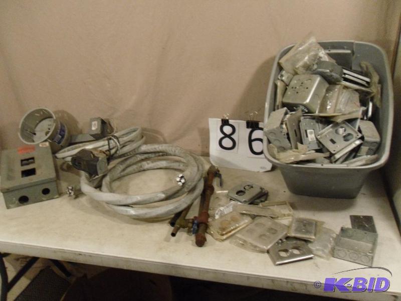 lot 86 image: Lot of Assorted Electrical. Steel and Stainle...