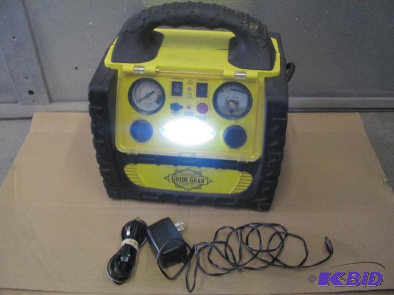 lot 34 image: This GUIDE GEAR Portable Jumpstart Power Stat...