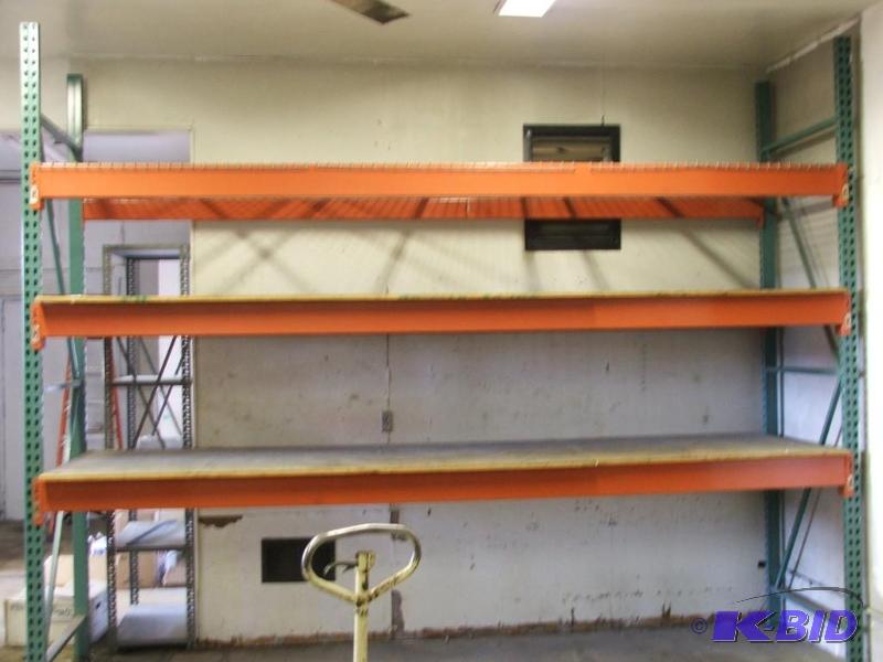 lot 18 image: Section of Teardrop Pallet Racking