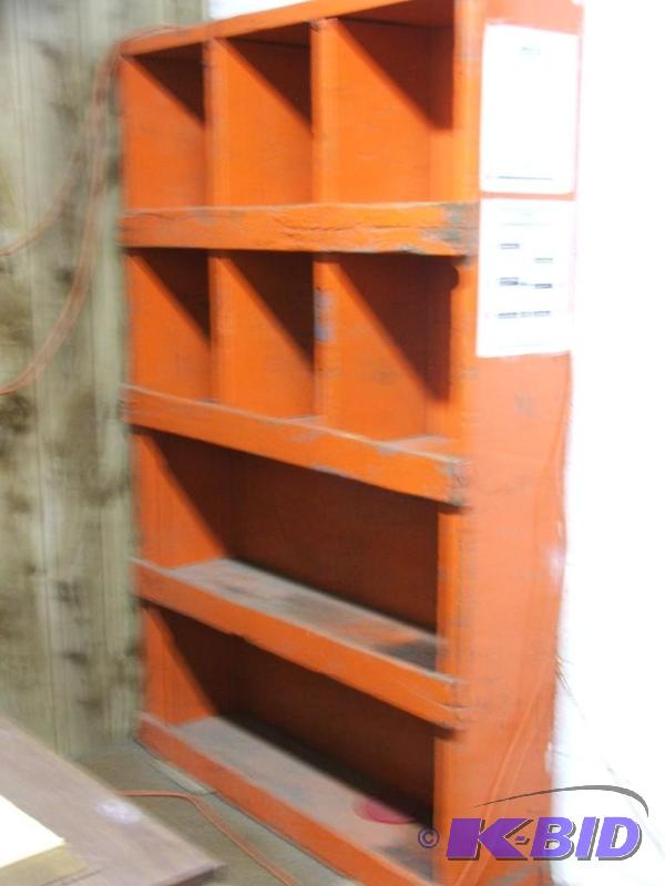 lot 23 image: wooden shelving 48&quotx72&quotx12"...