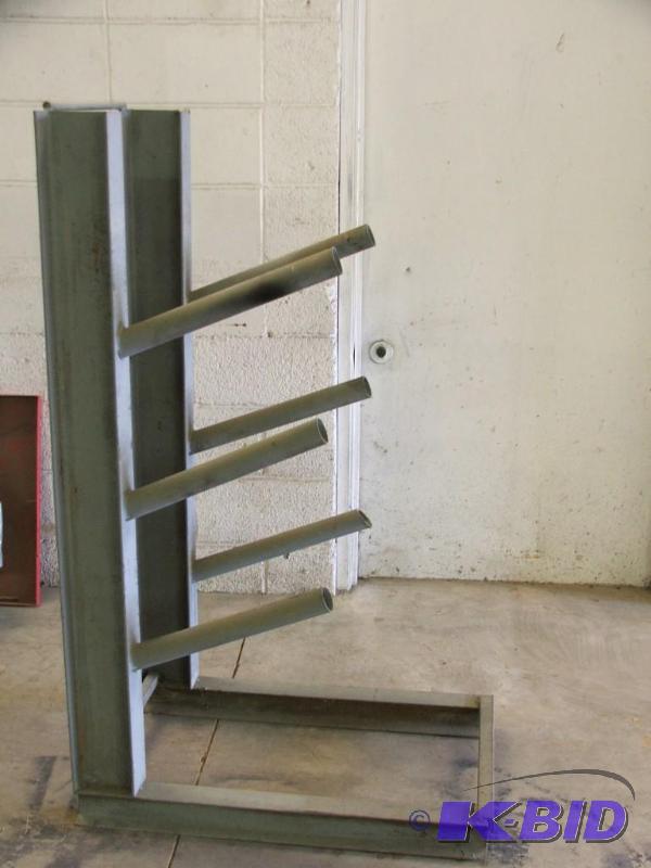 lot 29 image: steel material rack...