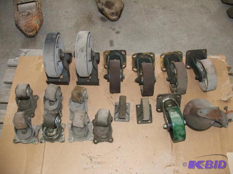 lot 52 image: Lot of assorted wheels and casters...