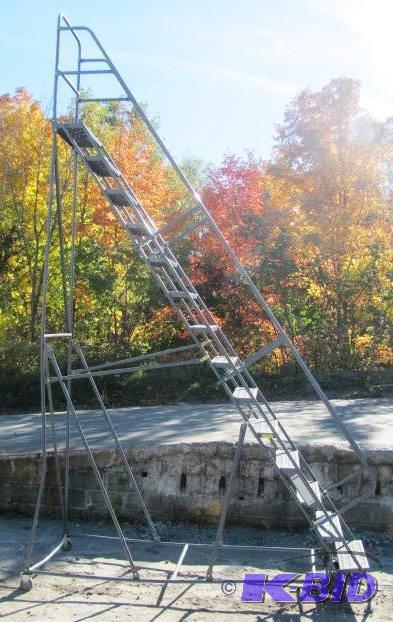 lot 57 image: 14 step rolling ladder...