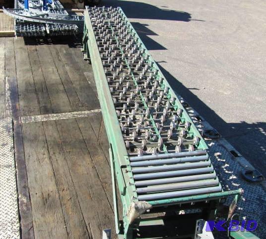 lot 59 image: Roller ramp conveyor, Roach brand adjustable ...