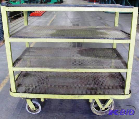lot 64 image: 4 level rolling shop cart, 55&quotx34&quotx...