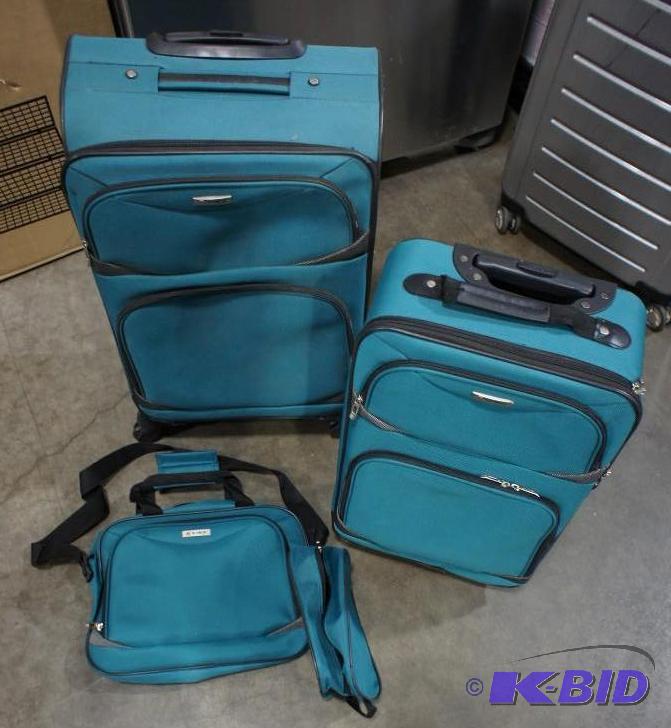 Tag 3pc luggage set. Teal in color  biggest ...
