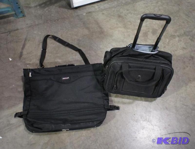 Delsey Travel computer bag on wheels and Herc...