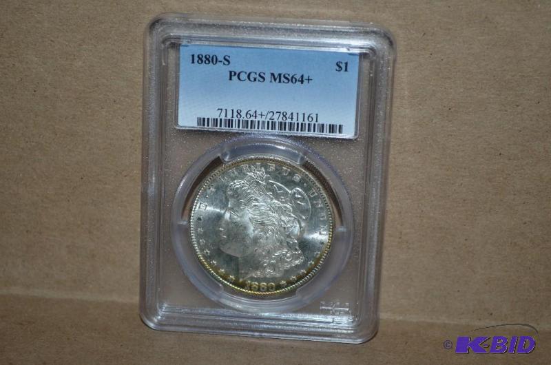 &nbspGraded 1880-S Morgan Silver Dollar - PC...