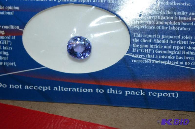2.82 cts TANZANITE - GHI Certified Cut Oval ...