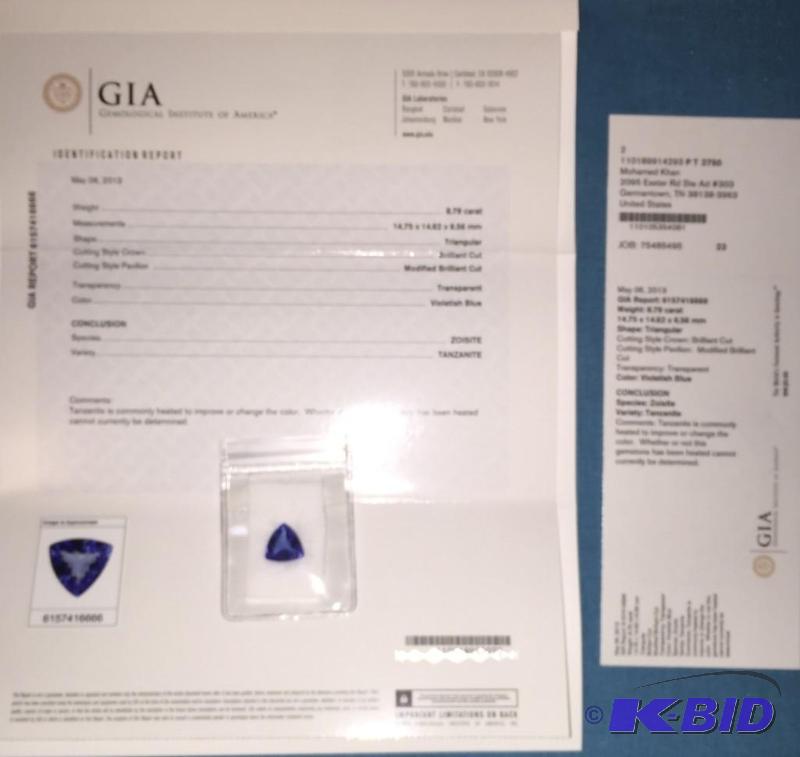 GIA Certified&nbsp8.79 Carat Tanzanite&nbsp...