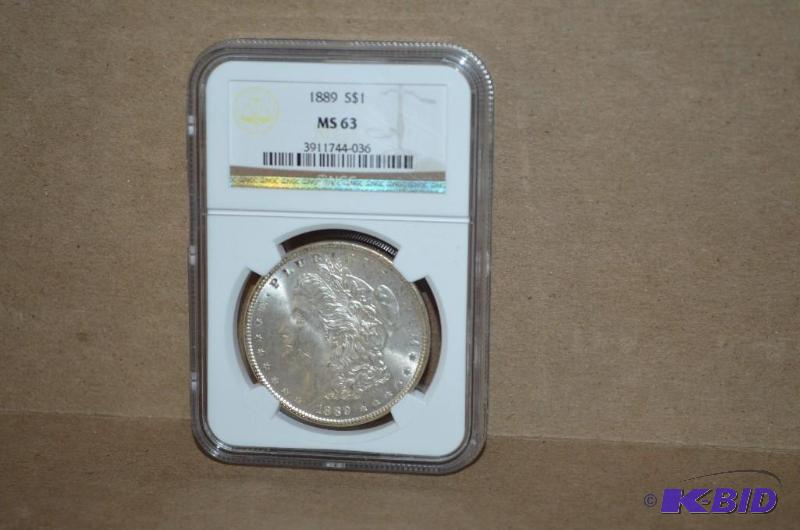 1889 $1 Morgan NGC&nbspgraded MS63. &nbspVa...