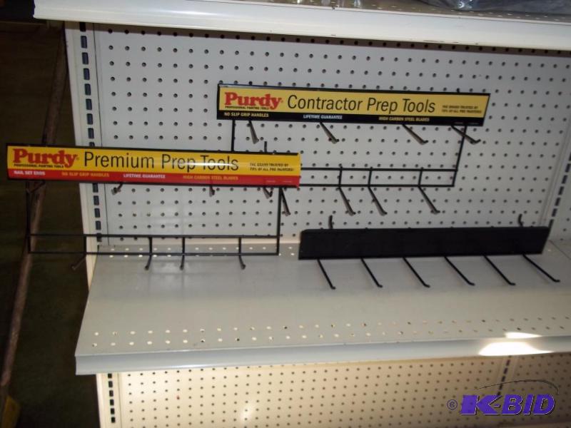 lot 28 image: 3 Peg board display unit...