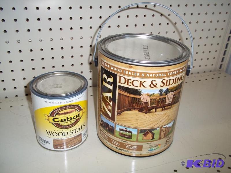 lot 30 image: Wood sealer one gallon and one quart Wood sta...