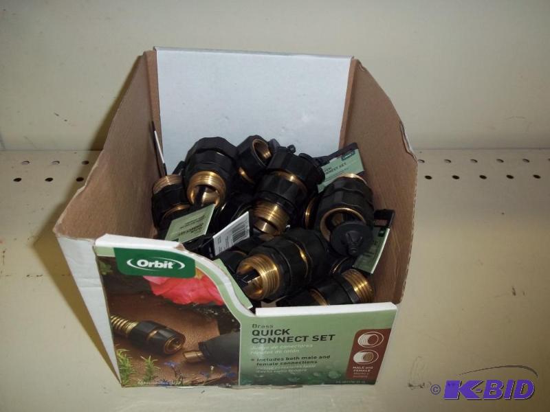 lot 51 image: New Box of 58" Brass Quick Connect Set...